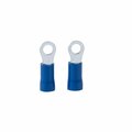 Acoustic 16-14 AWG Insulated Ring Terminal, Blue, 10PK AC3327977